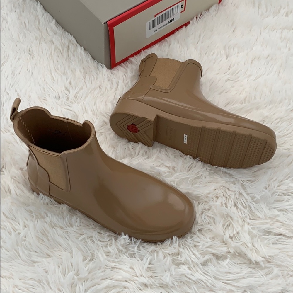 Hunter original refined Chelsea Gloss Rain boots - Picture 4 of 8